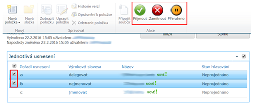 systém pro zasedání zastupitelstva a rady